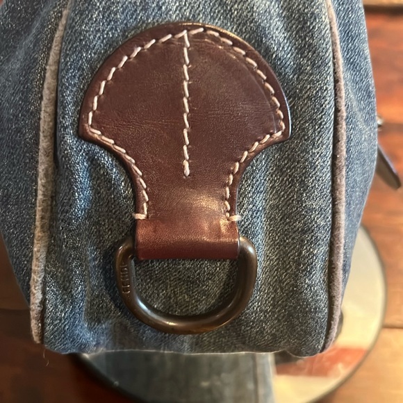 Fendi Vintage Hobo Bag Blue Denim & Leather - Picture 9 of 15